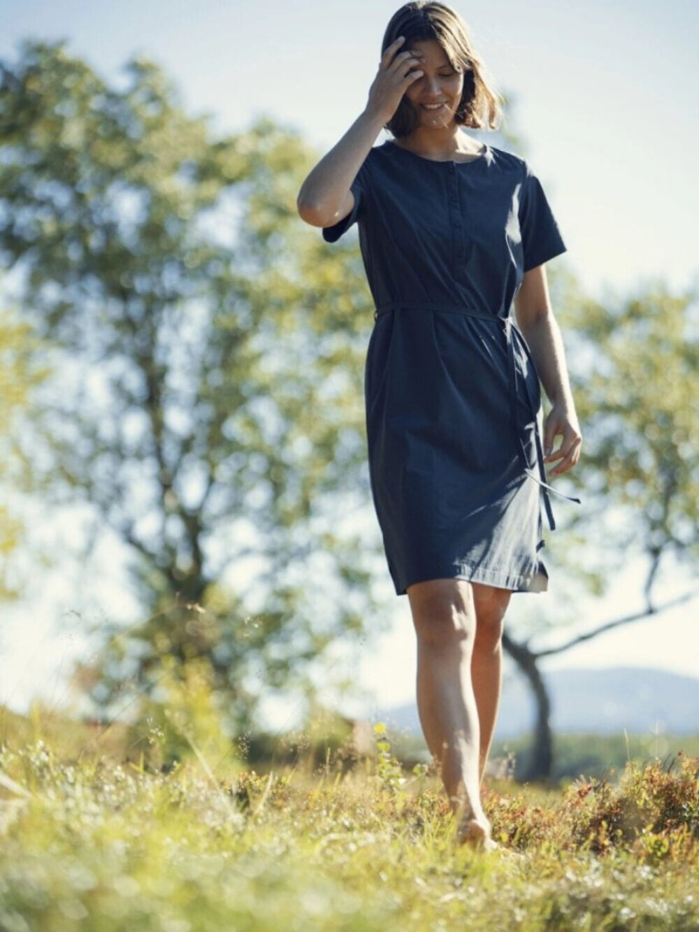 FJALLRAVEN XXS Blue Ovik Lite Dress Henley Pockets